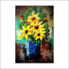 Make a bold statement and bring the vibrance of nature into your home with this stunning acrylic floral painting.